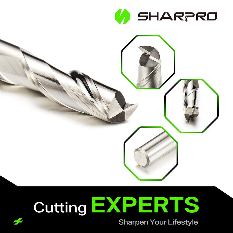 [Australia - AusPower] - Upcut Spiral Router Bit 1/4 Inch Shank 1/4 Inch Cutting DIA. 22mm CL. 50mm OVL. Solid Carbide CNC End Mill, Ideal for Wood Cutting, Slot Mortise, Engraving 1/4"DIA - 1/4"SHK - 22mm CL - 50mm OVL 