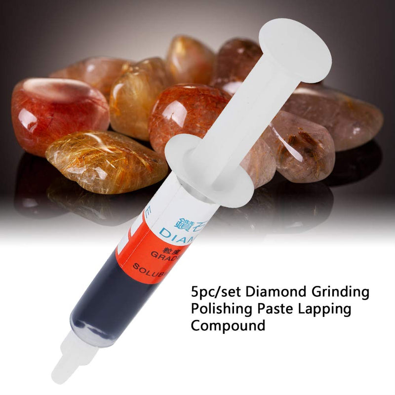 [Australia - AusPower] - 5pcs W40#320 Diamond Abrasive Polishing Paste Lapping Paste Grit Diamond Polishing Paste 