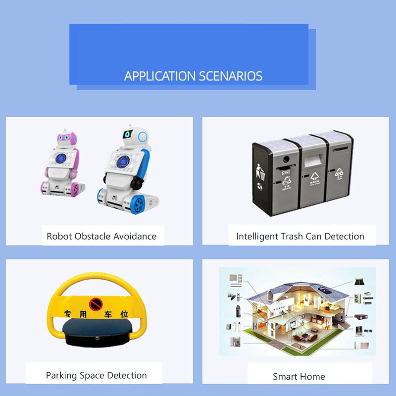 [Australia - AusPower] - Hilitand Ultrasonic Distance Sensor DC3.3V-5V IP67 Vehicle Detector Automatic Occupancy Sensor 