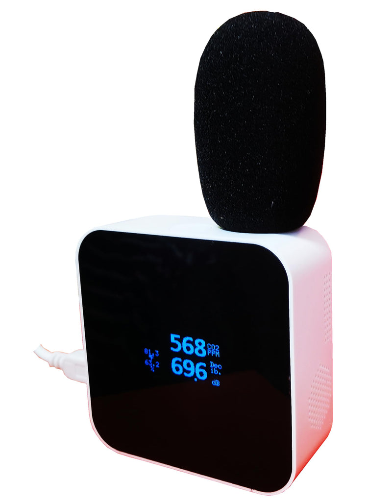 [Australia - AusPower] - Air Quality Monitor CO2 Monitor CO2 Detector Carbon Dioxide Detector, Decibel Monitor Sound Noise Meter 30-130dB Range, Applications for Home, Classroom, Office, Factory, Hotel, Restaurant 