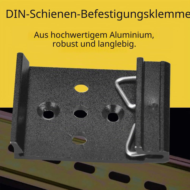 35 mm Aluminium Rail Fixed Screw Clamp Fixing Device for Relay Mounting #5