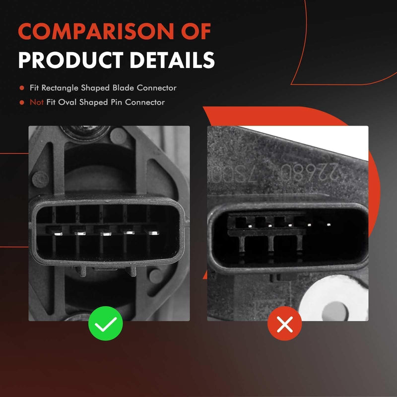 [Australia - AusPower] - A-Premium Mass Air Flow Sensor Assembly [5 Pins] Compatible with Nissan Sentra 2002-2006 L4 1.8L, Replace# 226808U301, 22680-8U301 【Rectangle Shaped Blade Connector Only】 