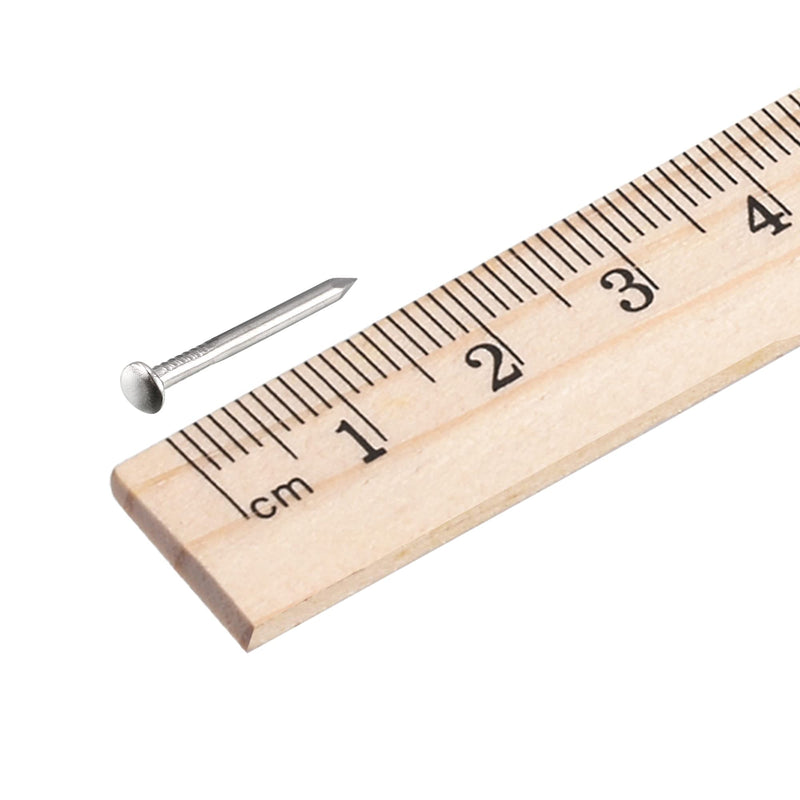 [Australia - AusPower] - uxcell Small Tiny Hardware Nails Carbon Steel 1.2X16mm(DXL) for DIY Decorative Wooden Boxes Accessories Silver Tone 500pcs 