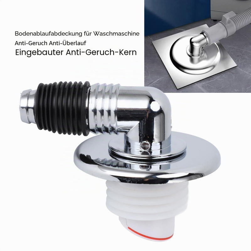 Drain Cover for Washing Machines, 3.4 Inch Shower Drain Cover with Pipe Connector, Square Disposable Drain Valve with Quick Drainage Shower Plug, Default, Modern