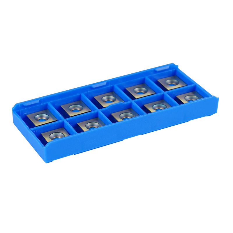 [Australia - AusPower] - SpeTool 10pcs 12 mm x 12 mm x 2.2 mm Carbide Insert with ATS Coating Replacement for Insert Router Bit 