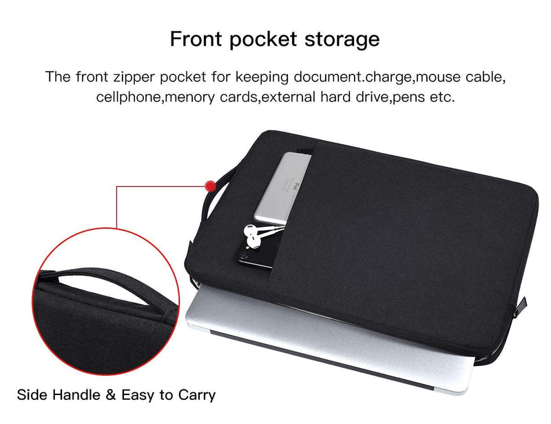 [Australia - AusPower] - 17.3 Inch Laptop Carry Bag with Handle for HP Envy 17 17t/Pavilion 17/Omen 17, Acer Predator 17, Dell Inspiron 17/Dell G3 G7 17.3, Lenovo Ideapad 330 L340, MSI GS75, 17 inch Waterproof Laptop Case 17-17.3 Inch Black 