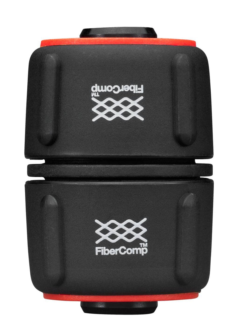 Fiskars Hose repairer, diameter 19 mm (3/4 inch), with color coding system, universal size, FiberComp, 30 g, black/red, 1054785 | Universal size, FiberComp, 30 g, black/red, 1054785 Diameter 19 mm (3/4 inch) Fibercomp