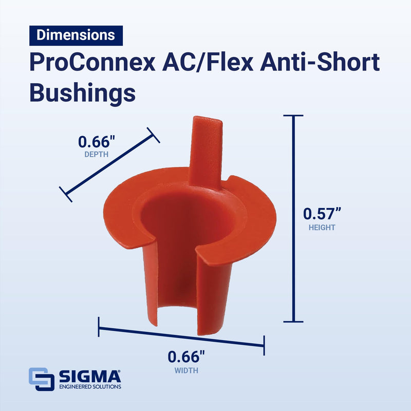 [Australia - AusPower] - SIGMA ENGINEERED SOLUTIONS ProConnex 02-55035 Anti-Short Bushing, 35-Pack 