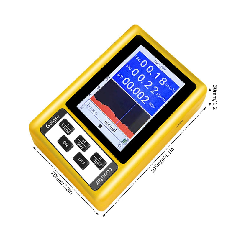 [Australia - AusPower] - Geiger Counter, Radioactivity Nuclear Radiation Detector, Handheld Nuclear Radiation Detector, Electromagnetic Radiation Detector, Fully Functional Tester for Home, Office, Outdoor 
