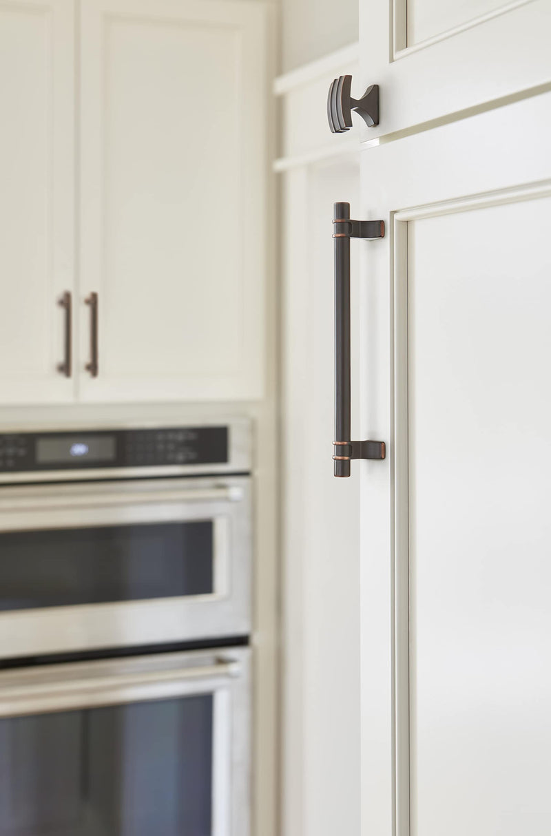 [Australia - AusPower] - Amerock | Cabinet Pull | Oil Rubbed Bronze | 5-1/16 inch (128 mm) Center to Center | Davenport | 1 Pack | Drawer Pull | Drawer Handle | Cabinet Hardware 5-1/16 inch (128mm) Center-to-Center 