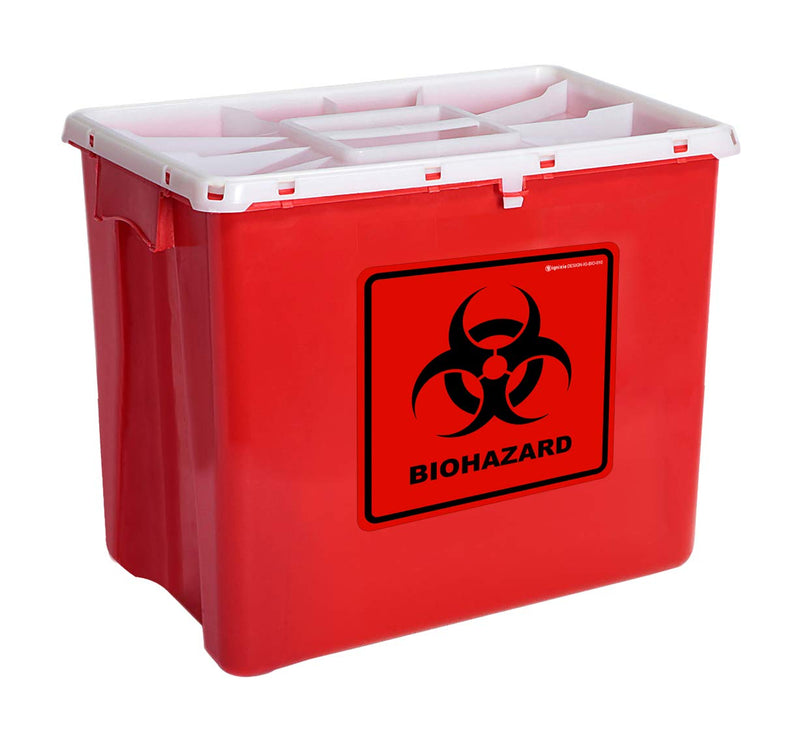 Biohazard Stickers- 5.5" x 5.5" Biohazard Labels (Pack of 10) - UV Coated Label- Biohazard Warning Sign for Labs, Hospitals and Industrial Use Universal Biohazard Symbol by Ignixia (30) 30