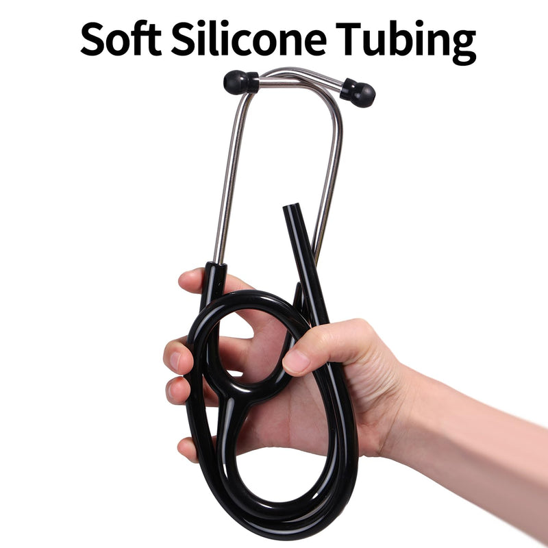 [Australia - AusPower] - Medical Stethoscope Replacement Tube fits for Littmann® Classic III,Compatible Stethoscope Tube (Black) Black 