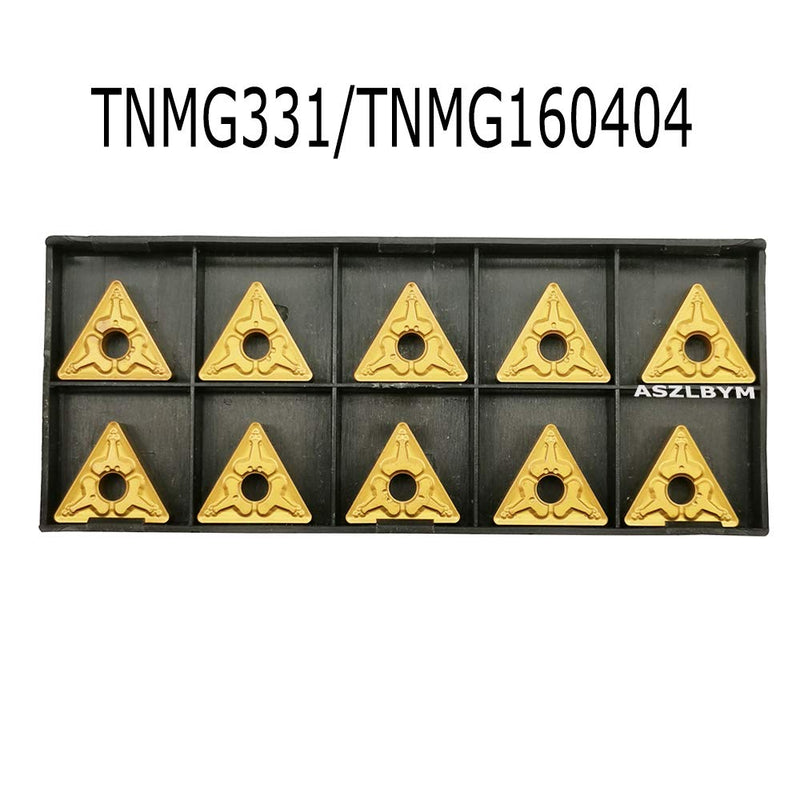 [Australia - AusPower] - 5/8'' x 7'' Carbide Indexable Boring Bar Turning Tool Holder S16Q-MTJNR16 with 10pcs TNMG331 / TNMG160404 Indexable Carbide Turning Inserts 