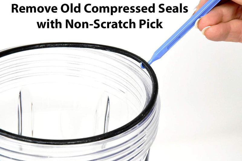 [Australia - AusPower] - HHRING Fits GXWH40L, GNWH38S, GXWH30C, GXWH35F, GNWH38F (6 Pack) with Dow Molykote 111 O-Ring Lubricant and Scratch Free O-Ring Pick Tool KW-HHRING-KIT 