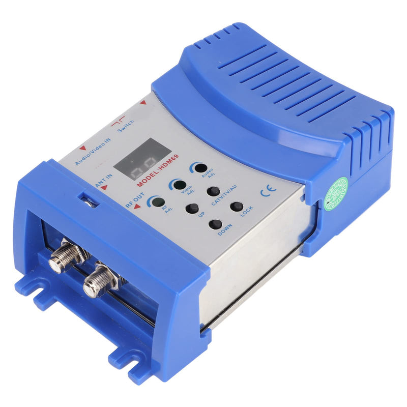 [Australia - AusPower] - Modulator RF Converter, /AV to RF HD Modulator, VHF UHF Demodulator Adapter Support PAL/NTSC TV Format Output for Home TV, Plug and Play(1080P) 