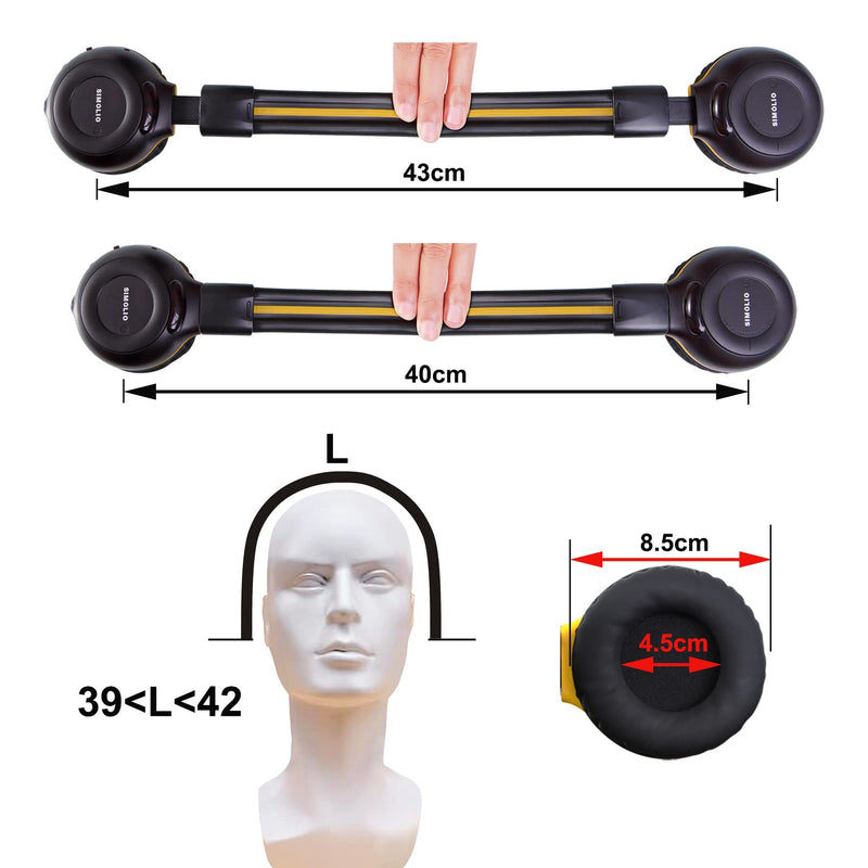 [Australia - AusPower] - SIMOLIO IR Headphones for Car DVD for uConnect VES, Honda Odyssey, Dodge Grand Caravan, Chrysler Town Country, Jeep, 2 Channel Universal Folding Infrared Headphone w/AUX Cord & Carrying Case, 2 Pack 
