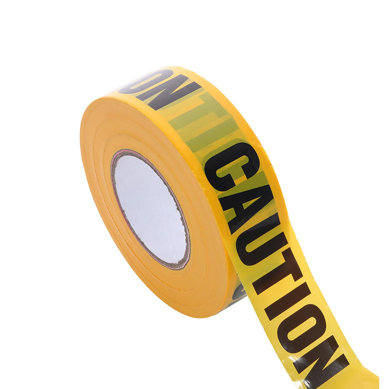Caution Tape, Barrier Tape, 2.9" Wide x 328 Feet Construction Warning Safety Tape, for Danger,Hazard Areas,Crime Scene, Halloween Party Decorations,etc