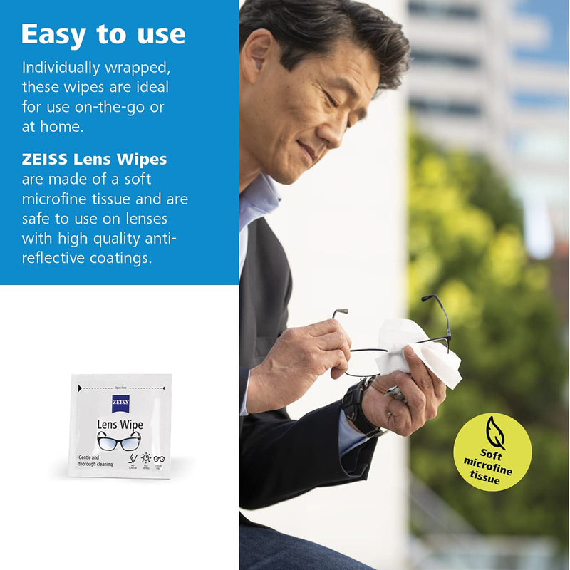 [Australia - AusPower] - ZEISS Pre-Moistened Lens Cleaning Wipes, 200 Count 