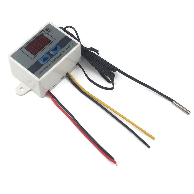 [Australia - AusPower] - Taikuwu Digital Thermostat Heating/Cooling [-50℃-110℃] with Waterproof Probe | XH-W3001 | 110-220V AC | Programmable LED Temperature Controller | 1500W 220 Volt 