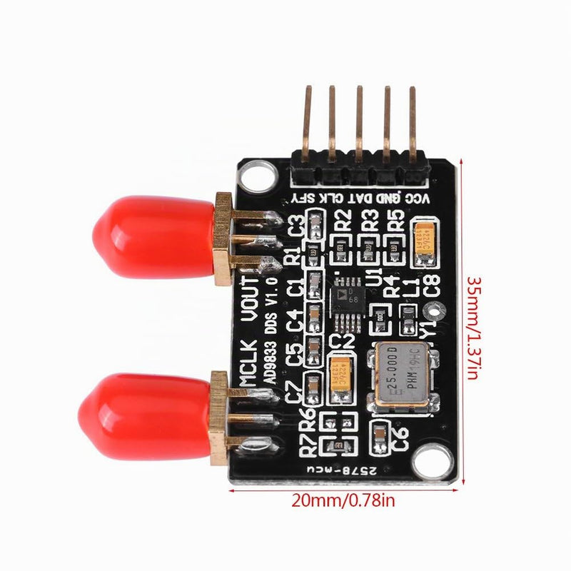 AD9833 DDS Signal Generator Module 0 MHz to 12.5 MHz Square/Triangle/Sine Wave
