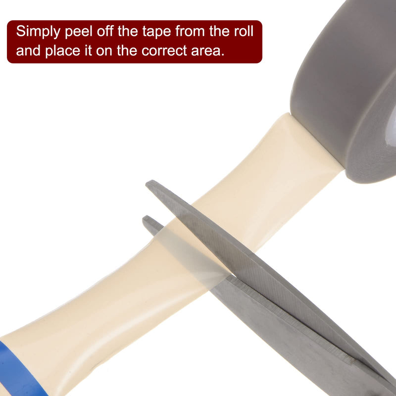 HARFINGTON PTFE Film Tape Roll, 0.8" x 33 ft High Temperature Tape 0.13mm Thickness with Single Side Adhesive for Vacuum Sealer Machine, Hand Impulse Sealers, Gray