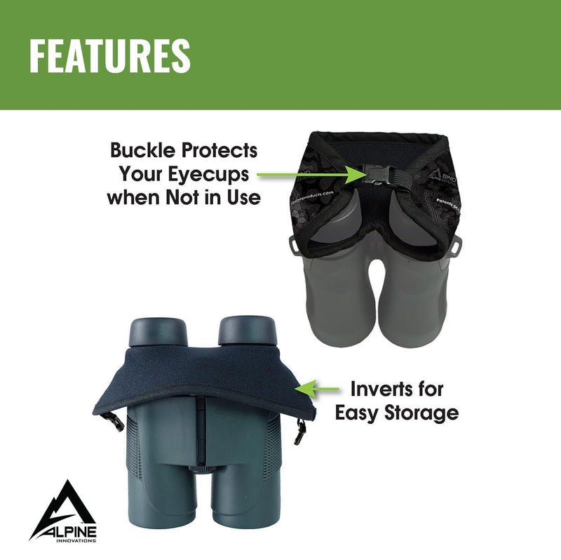 [Australia - AusPower] - Bino Bandit - Blocks Glare, Improves Visual Acuity and Reduces Eye Fatigue. FITS All Binoculars. (Charcoal) Charcoal 