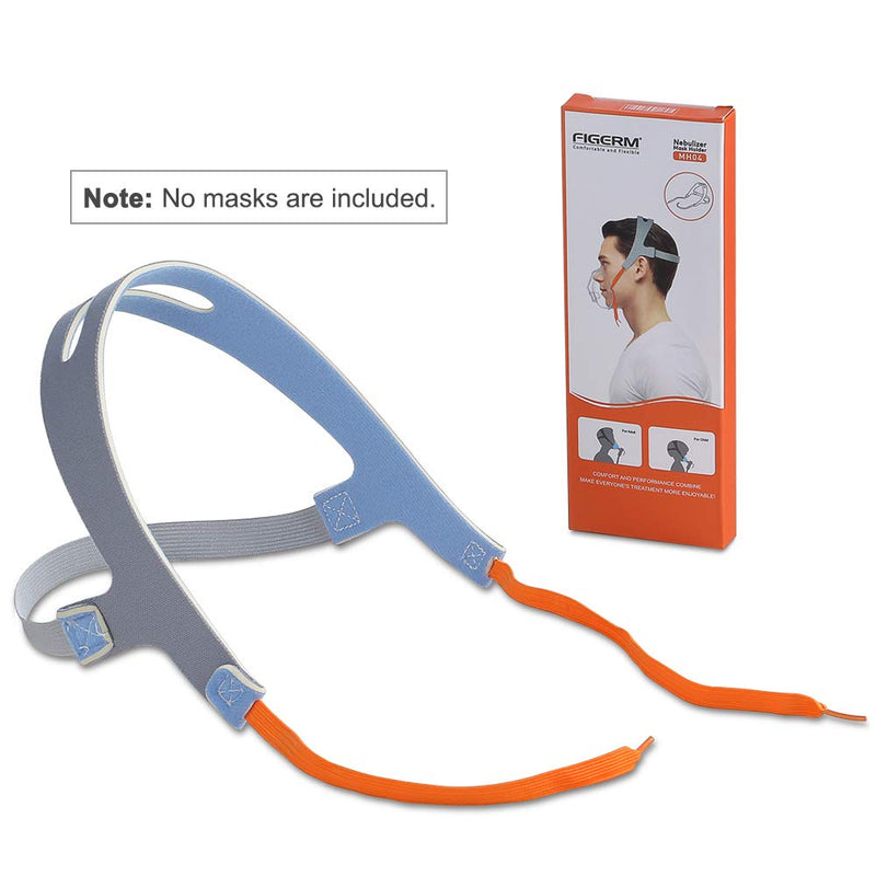 [Australia - AusPower] - No-Slip Secure Mask Strap, Mask Holder for Cool Mist Inhaler Compressor System, Comfortable Adjustable Head Straps for Children and Adults 