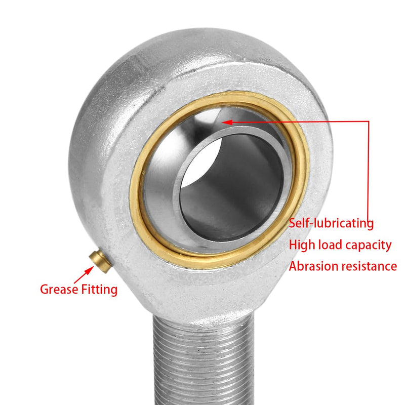 [Australia - AusPower] - POSB3 Rod End Bearing, 2pcs 3/16-inch Bore Pre-Lubricated #10-32 Male Thread Right Hand Heim Joint 3/16" POS 