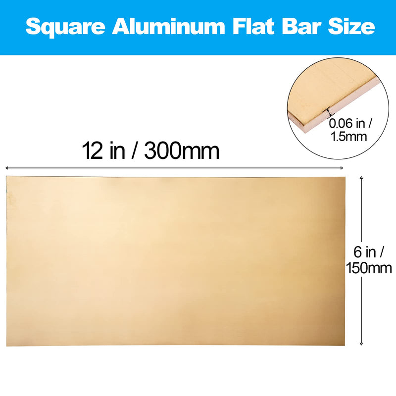 Brass Sheet, Metal Sheets Plates, 12" Length x 6" Width x 0.06" Thickness, 14 Gauge, Brass Plate Sheet 12" Length x 6" Width x 0.06" Thick 1