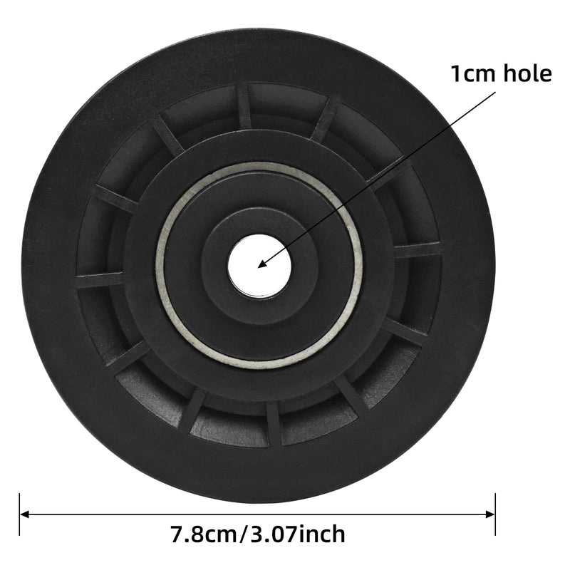 [Australia - AusPower] - Universal Bearing Pulley Wheel for Cable Machine Gym Equipment Part Garage Door 78mm-2 PCS-P 