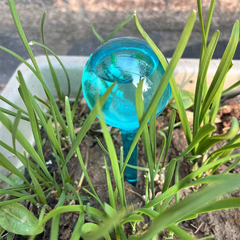 [Australia - AusPower] - 10pcs Plant Self Watering Globe Stakes, Plant Watering Stakes Automatic Plant Watering Bulb System Spikes, Flower Automatic Watering Device, Garden Self Waterer for Indoor Outdoor Plant Lake Blue-6l4s 