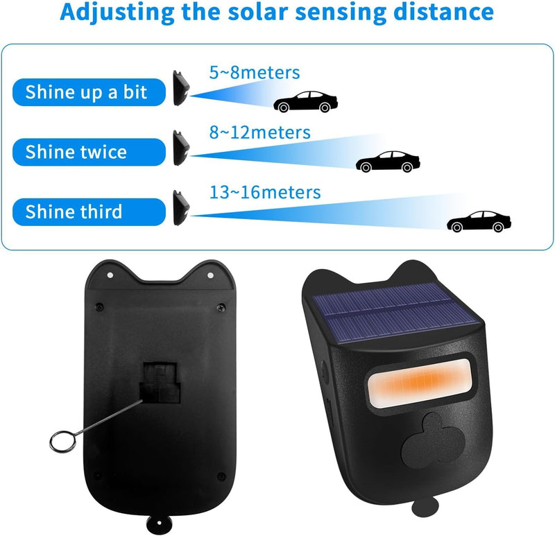 [Australia - AusPower] - Qumox Solar-Powered Driveway Alert System - Wireless Motion Sensor Doorbell with Weatherproof Design for Home and Business Security (2 Sensor & 1 Receiver) B1198 