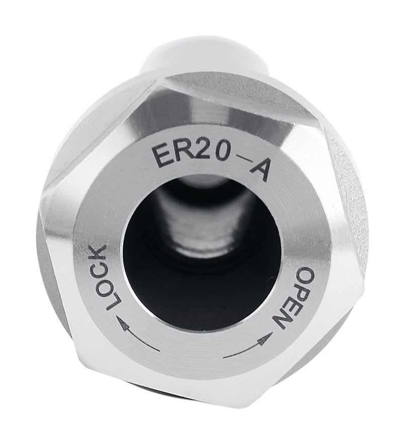 [Australia - AusPower] - Accusize Industrial Tools ER20 Collet Chuck Extension Rod, 2.50 in. Shank Length, 3/4 in. Straight Shank Alloy Steel, 0223-0210 