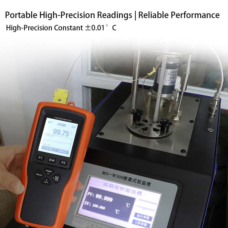 [Australia - AusPower] - K-Type Thermocouple Probe - High Accuracy Temperature Sensor with 1M and 3M Fiberglass Cable, -58°F to 899°F (-50°C to 482°C) Range, Fast <2s Response, Compatible with Type-K Measuring Devices 