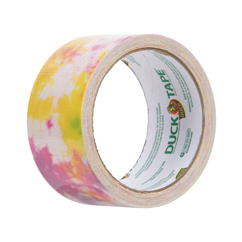 Duck Tape Pattern Colours Tie Dye. Arts & Crafts, DIY, Crafts, Gift Wrapping, Decorative, Scrapbook, Scrapbooking, Bullet Journal, Planner, Party, Festivals, Decoration - 48mm x 9.1m Single Roll
