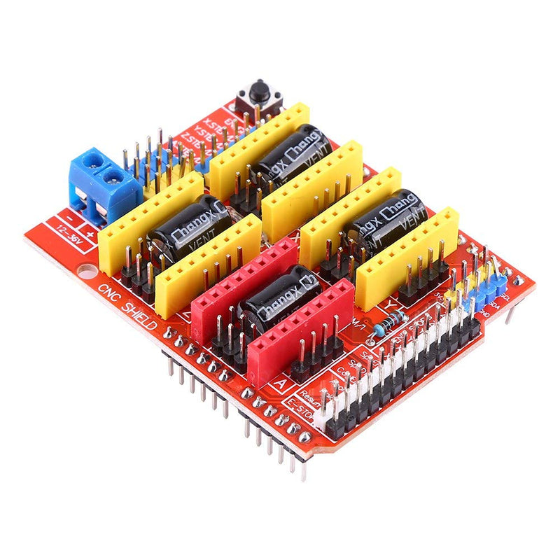 [Australia - AusPower] - V3.0 CNC Shield Extension Board, 4PCS A4988 Stepper Motor Driver with 4PCS Heat Sinks for Engraver 3D Printer (DC 12V to 36V) 