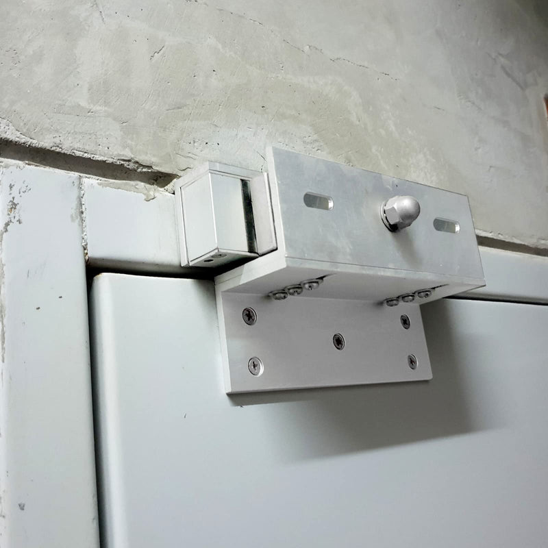 Hoteam 2 Sets Z and L Bracket for 600 Lb/ 280 kg Holding Force Electric Magnetic Door Lock Z and L Holder Stand for Inward Electromagnet Lock Control Door Access Self Closing