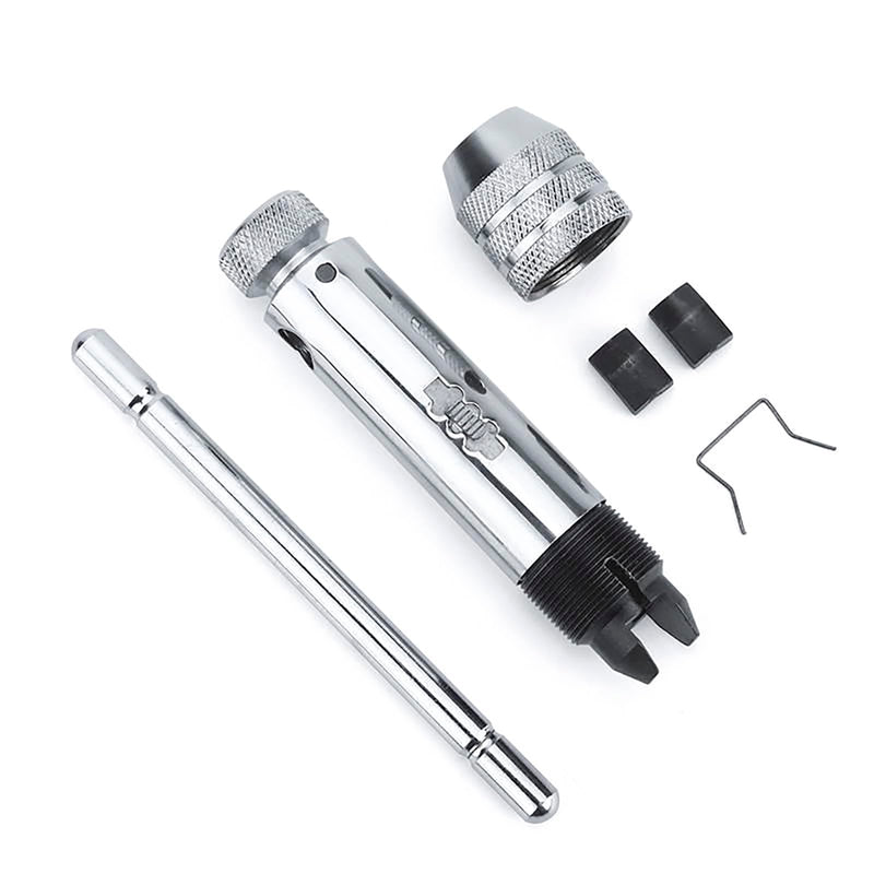 [Australia - AusPower] - QISF Tap and Die Set | Hand Tap | HSS | M3 M4 M5 M6 M8 | Tap with Adjustable T-Handle Tap Wrench | Tap Cutter & Die 
