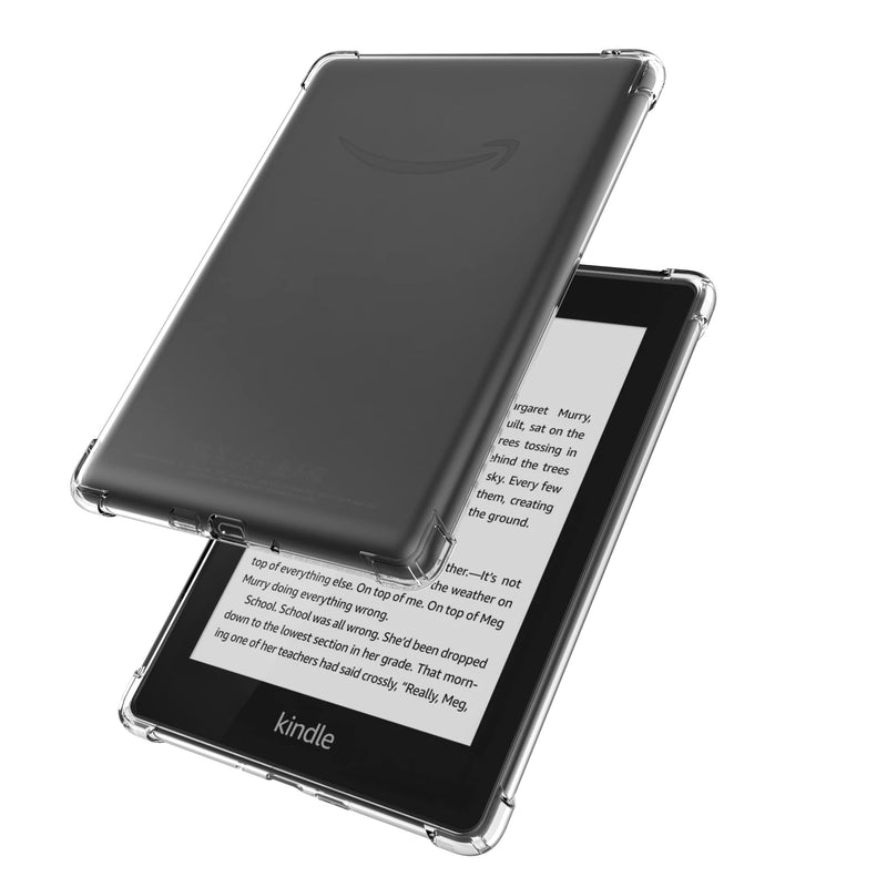 [Australia - AusPower] - Clear Case Compatible for 6.8" Kindle Paperwhite 11th Generation 2021 and Paperwhite Signature Edition,Thin Slim Lightweight Scratch Proof Silicone Rubber TPU Cover (Transparent) Transparent 