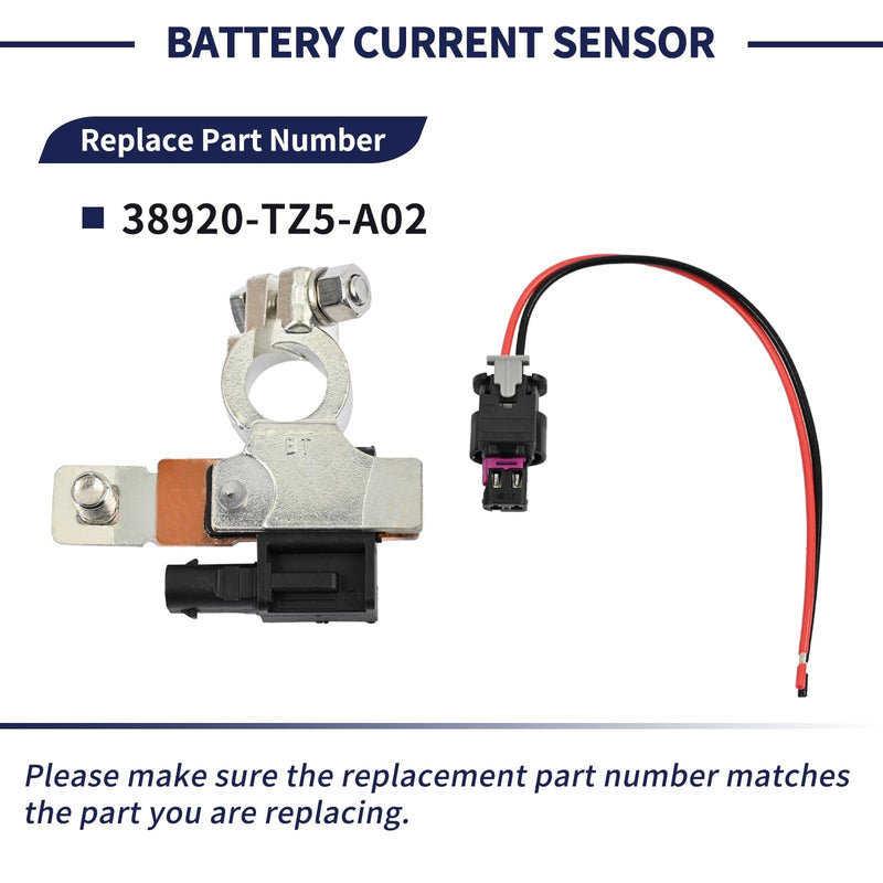 [Australia - AusPower] - Battery Current Sensor 38920-TZ5-A02 Fit for Honda Pilot/Odyssey/Ridgeline 2016-2019, Battery Sensor with Pigtail Connector 
