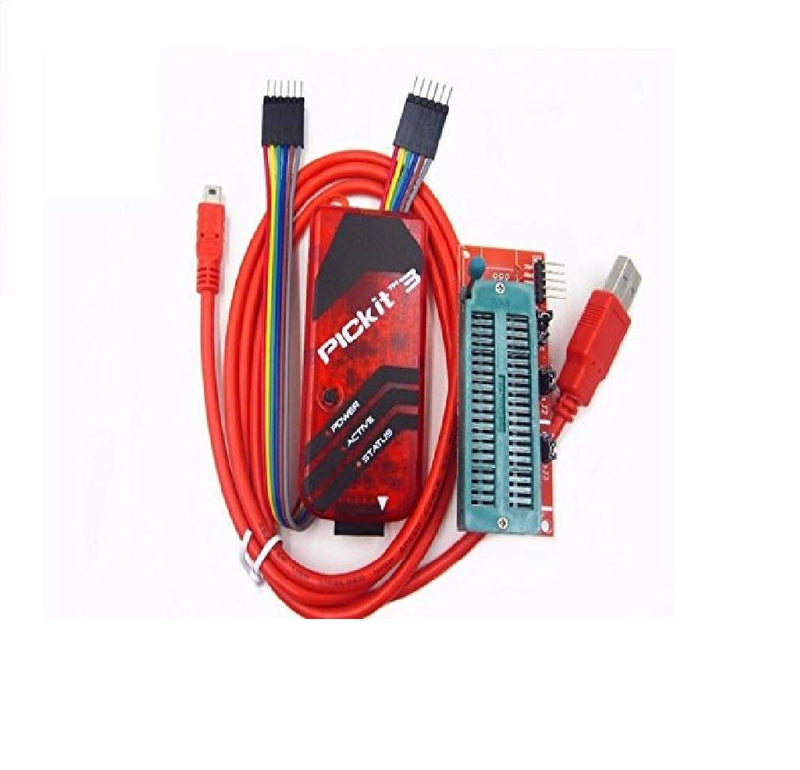 [Australia - AusPower] - PICKIT3 Programmer + PIC ICD2 PICKit 2/3 Programming Adapter Universal Programmer Seat FZ0508 