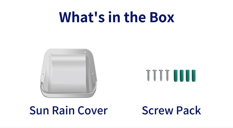 Universal Security Camera Sun Rain Cover Shield for Outdoor CCTV Camera 1 Pack