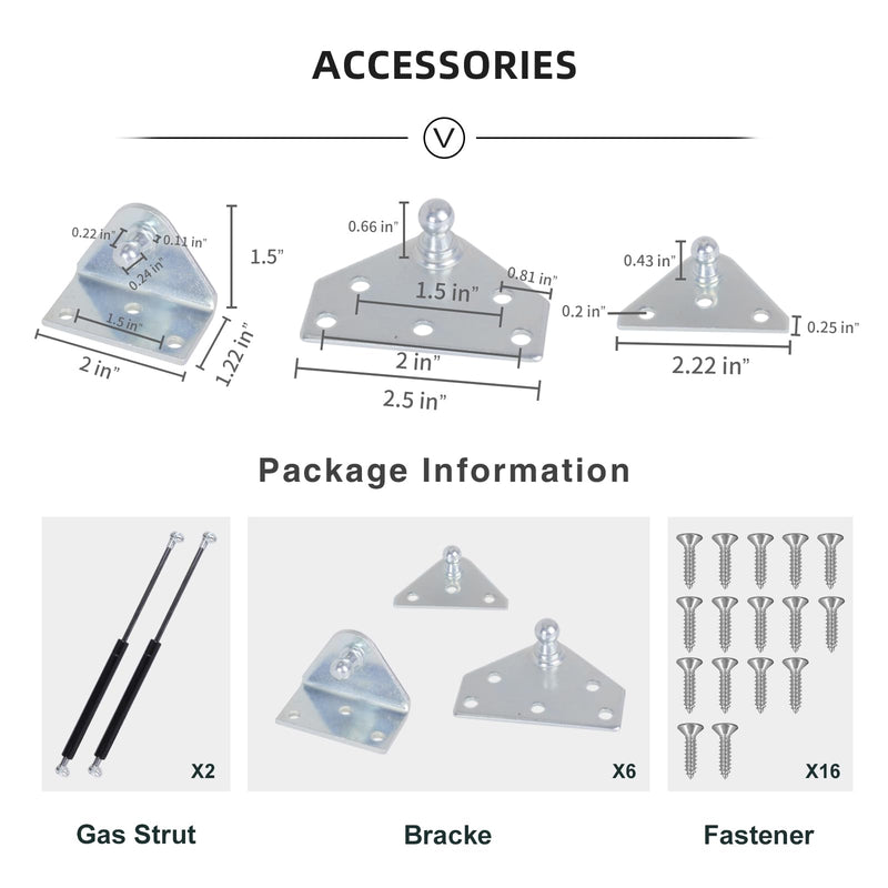 [Australia - AusPower] - 311mm 200N/12.24 in 44 lb Gas Spring Struts Lift Supports 12.24 in 44 lb 