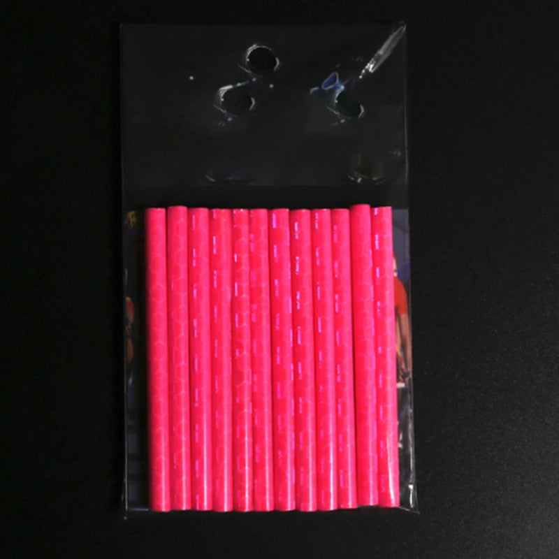 2 Pack of Bicycles Reflective Spokes Mountain Bike Colorful Warning Reflective Strip Bicycle Wind and Fire Wheel Reflective Strip Steel Wire Reflective Strip Pink