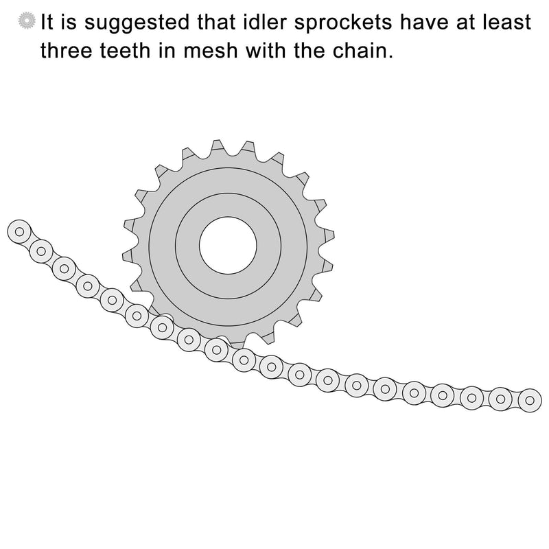 [Australia - AusPower] - uxcell #25 Roller Chain Idler Sprocket, 6mm Bore 1/4" Pitch 17 Tooth Sprocket Tensioner, C45 Carbon Steel 25 Roller Chain Sprocket with Bearing for ISO 04C Chain, 2Pcs 37mmx6mm 