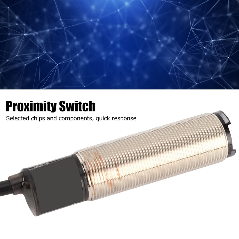 [Australia - AusPower] - Photoelectric Switch, 12-24VDC Cylindrical Photoelectric Sensor Diffuse Reflection Optical Sensor Switch (BR100-) 