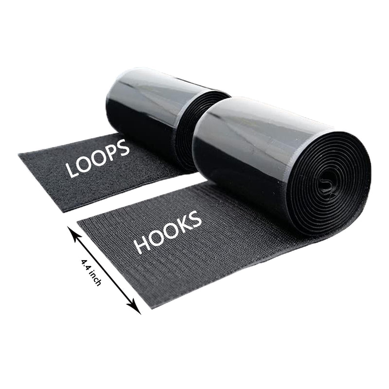 [Australia - AusPower] - Couch Cushion Grip,Heavy Duty Adhesive Hook Look Tape for Cushion Pad,Furniture Strips for Keep Couch Cushions from Sliding,4.4in x 6.5ft Mattress Anti Slip Tape 