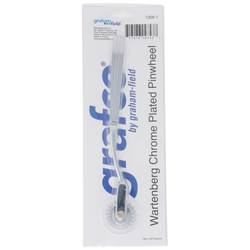 Graham-Field 1309-1 Grafco Wartenberg Pinwheel, Chrome-Plated, 7" Handle
