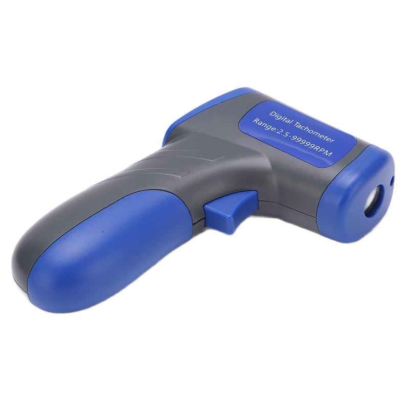[Australia - AusPower] - Industrial Tachometers Gauge, Digital Photoelectric RPM Meter, Non Contact RPM Gun Tachometer Portable Motor Speed Gauge Gun Compact Photo Tachometer with LCD Digital Display, Wide Measurement Range 