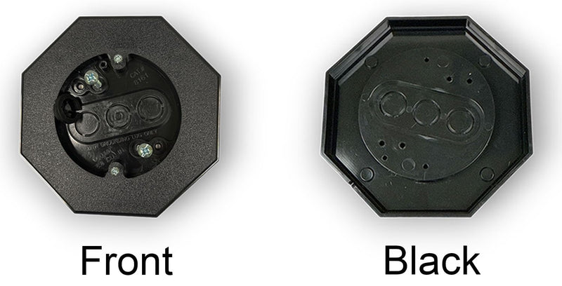 iMBAPrice 8161-BK-5 Black Siding Mounting Kit, 5 Pack | Mounting Block with Built-in Electrical Box, For Flat Surfaces, Vertical Outdoor Light Fixture Mount (Black) Flat Surfaces Vertical Siding LAP